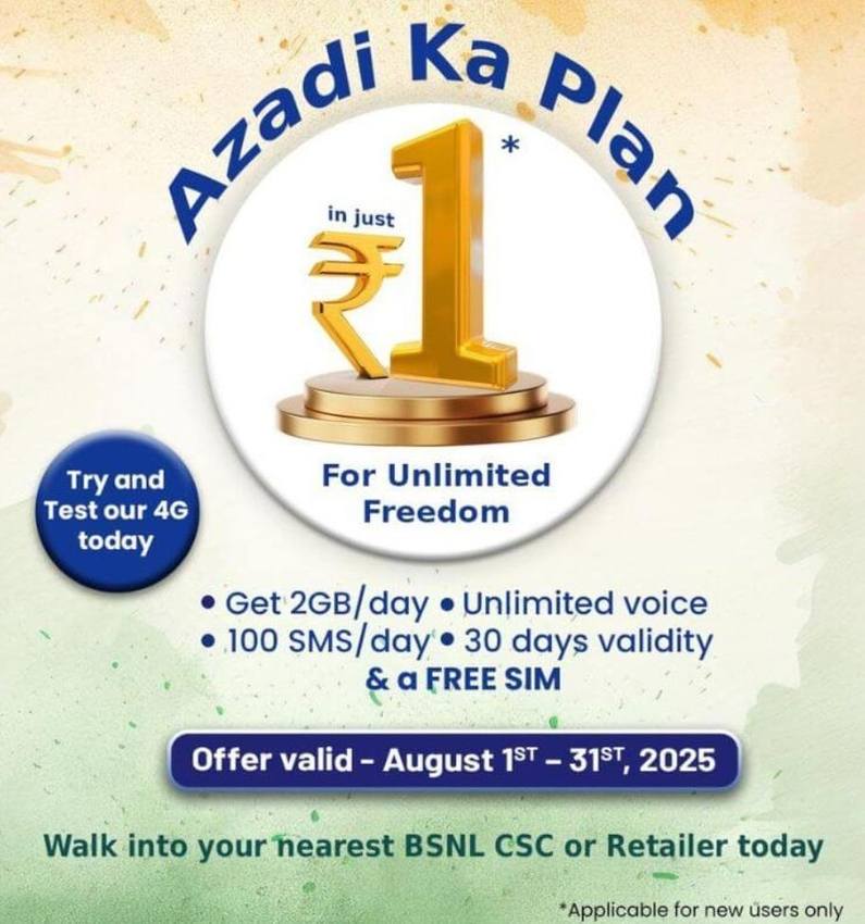 BSNL Azadi Ka Plan 2025