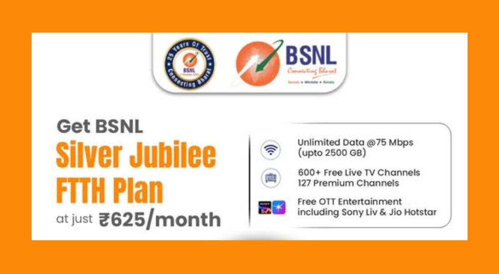 BSNL Silver Jubilee FTTH Plan